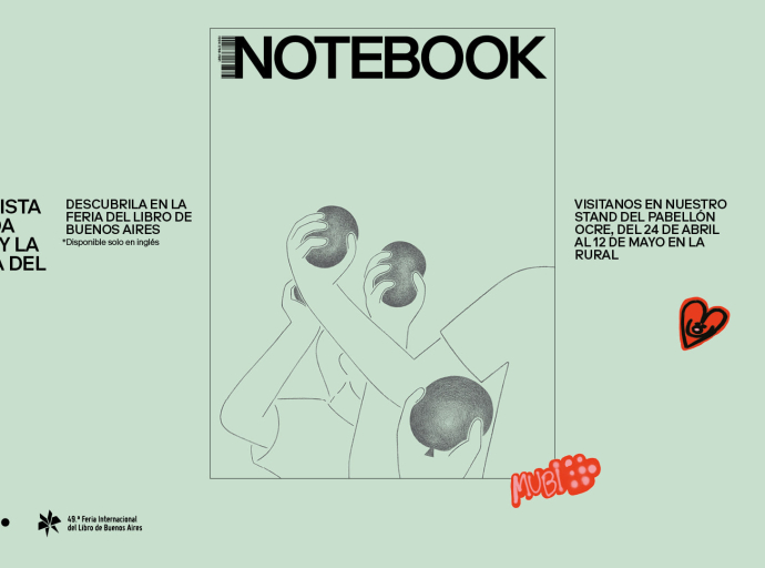MUBI participará por primera vez en la Feria Internacional del Libro de Buenos Aires con su revista NOTEBOOK