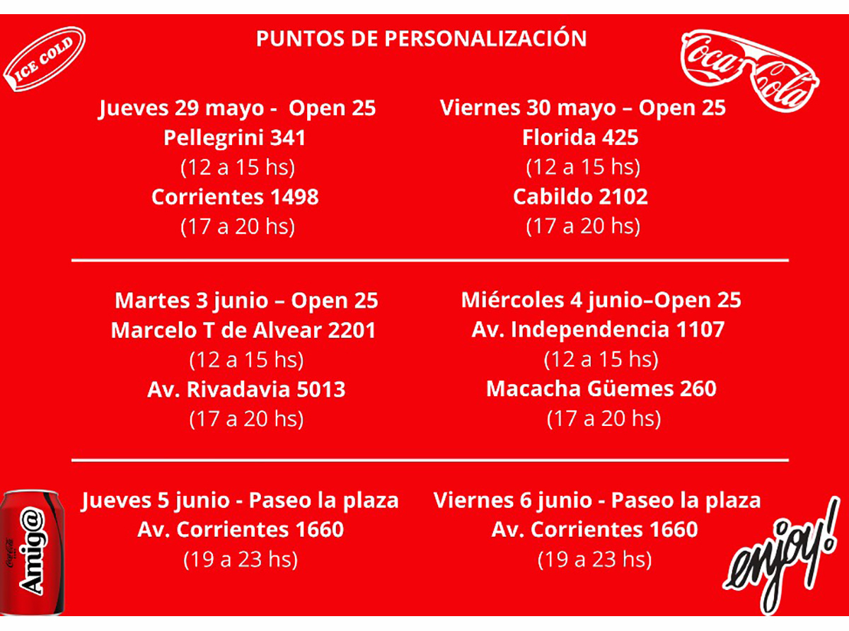 Coca-Cola te invita a dejar tu huella: Personalizá tu botella y creá un momento único