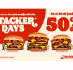 Burger King celebra los Stacker Days con combos a mitad de precio