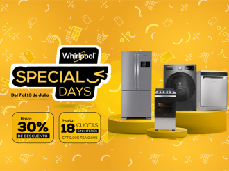Whirlpool Special Days: descuentos de hasta 30% y 12 cuotas sin interés para renovar el hogar
