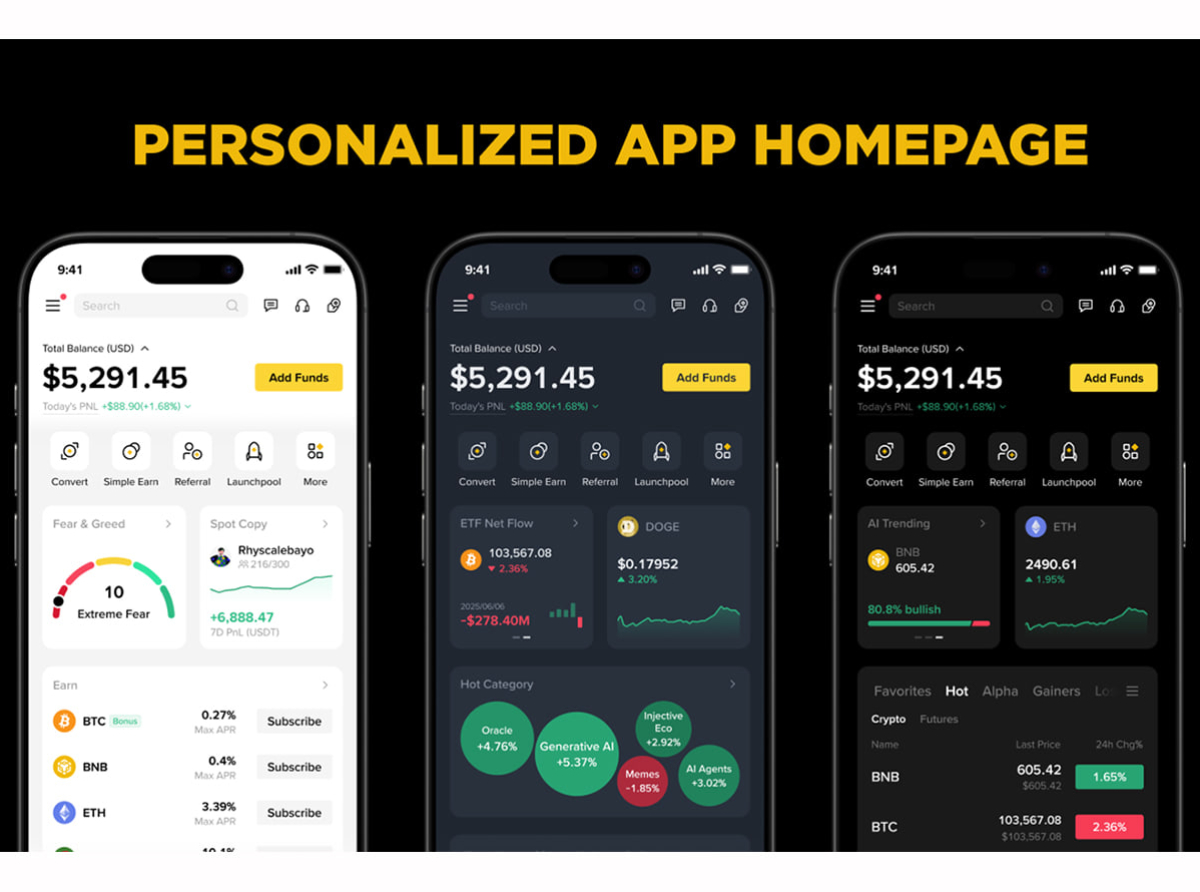 Binance apuesta por una experiencia cripto más inteligente, personalizada y transparente