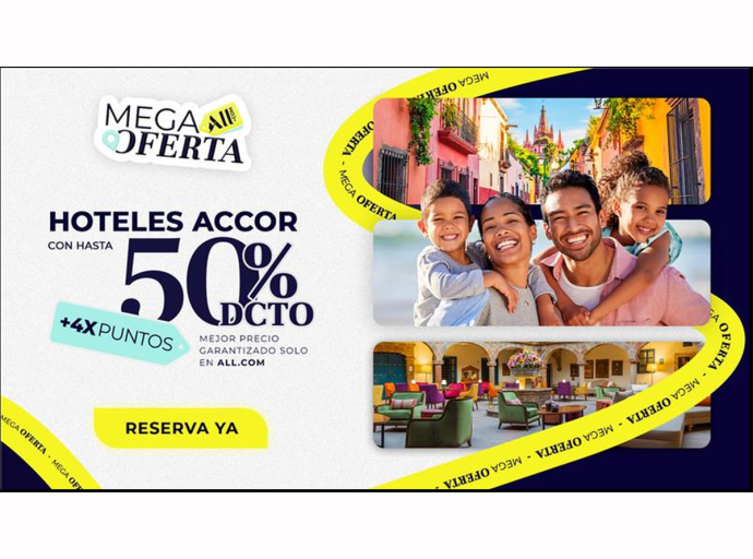 Accor lanza su Mega Oferta con hasta 50% de descuento en hoteles de las Américas