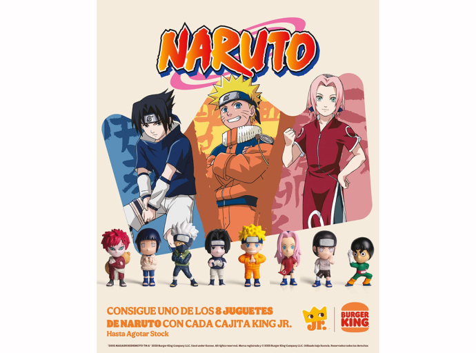 ¡El mundo shinobi llega a Burger King! Naruto desembarca con una colección exclusiva de figuras