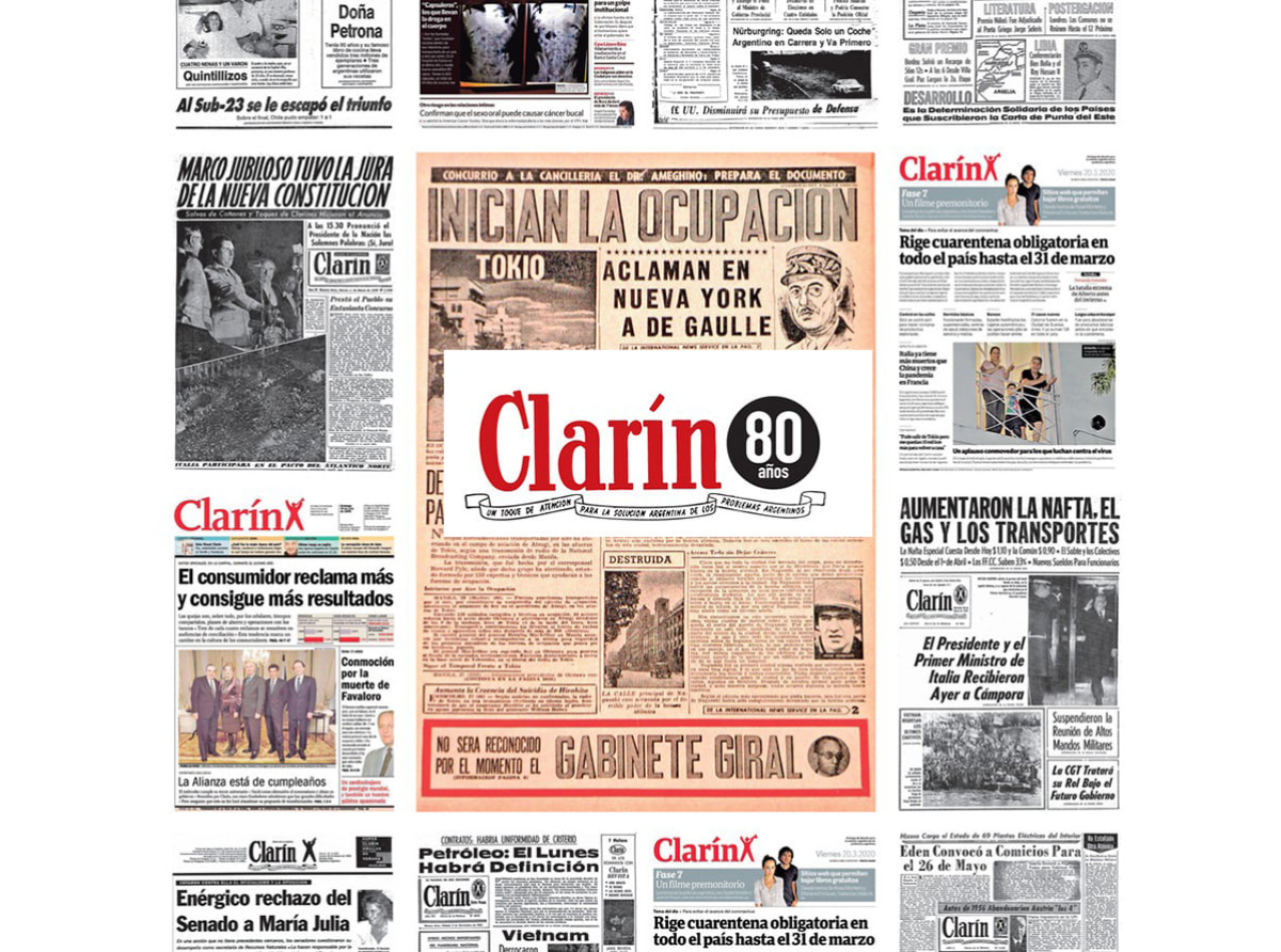 Clarín celebra 80 años acompañando la historia argentina