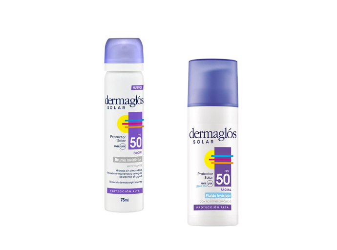 Dermaglós Solar presenta sus nuevas bruma y fluido facial FPS 50: protección, innovación y cuidado integral.