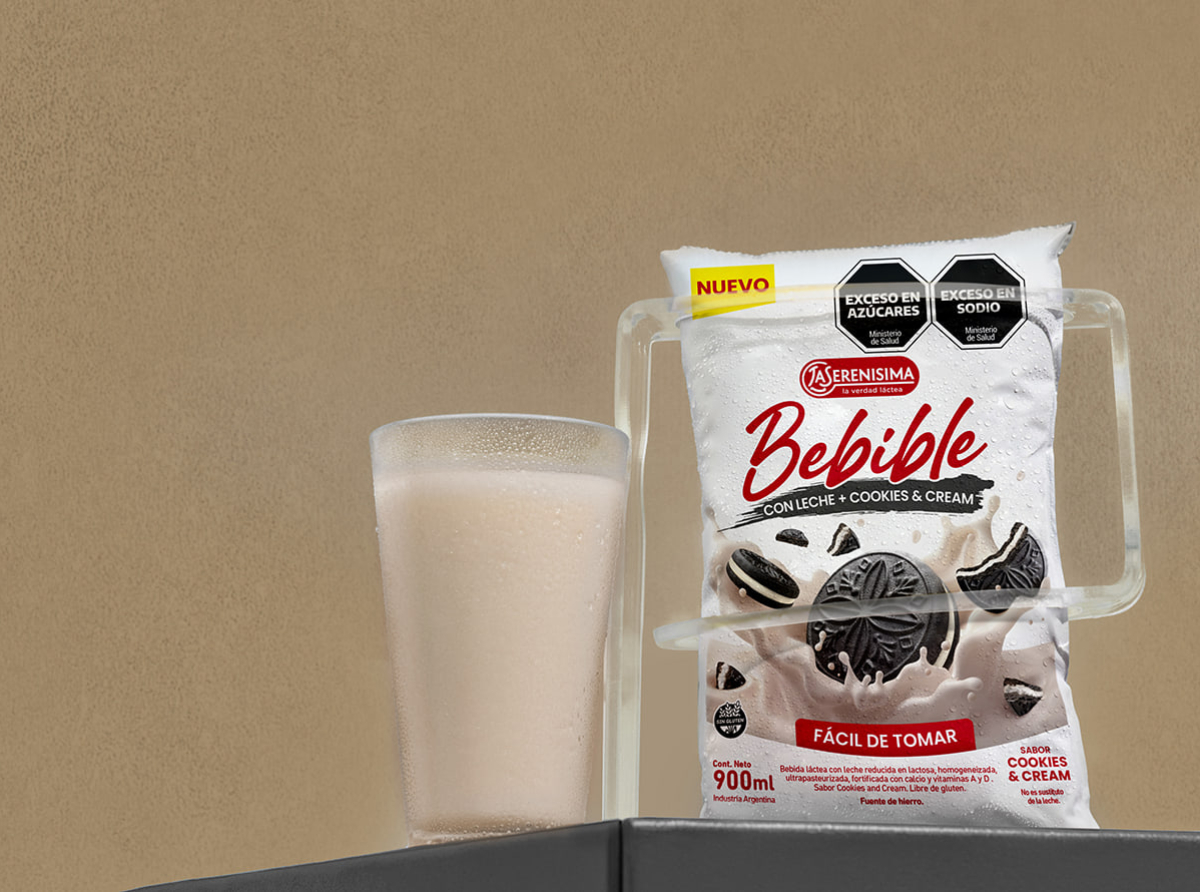 La Serenísima presenta su nuevo Bebible Cookies &amp; Cream.