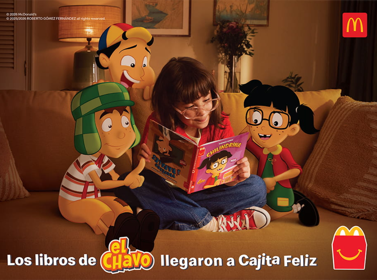McDonald’s desembarca en la Feria del Libro para fomentar la lectura infantil junto a El Chavo, Topa y Muni.