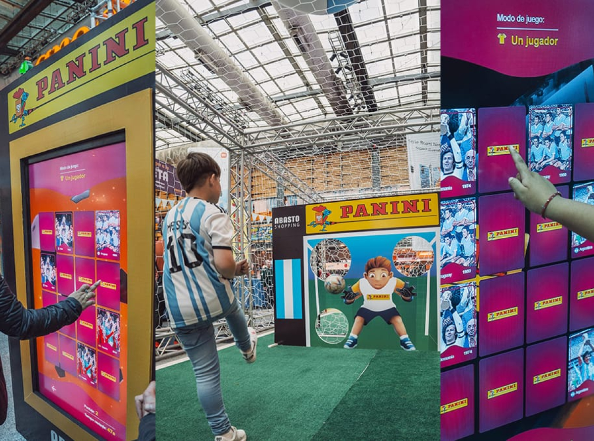 Panini y Fancity presentan los stands de figuritas del Mundial en shoppings de Buenos Aires