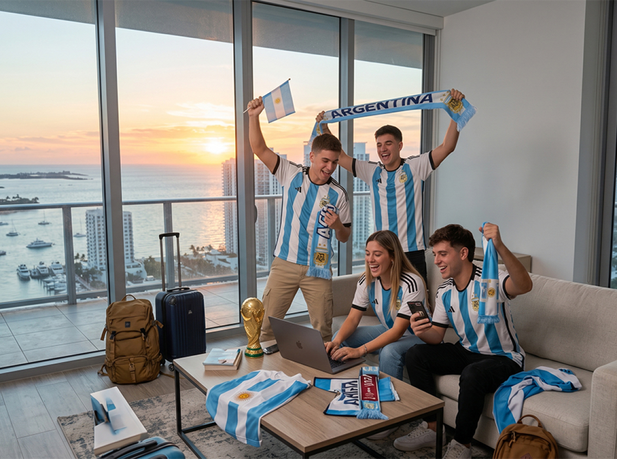 Copa del Mundo 2026: El fenómeno celeste y blanco que conquista los alojamientos de Estados Unidos