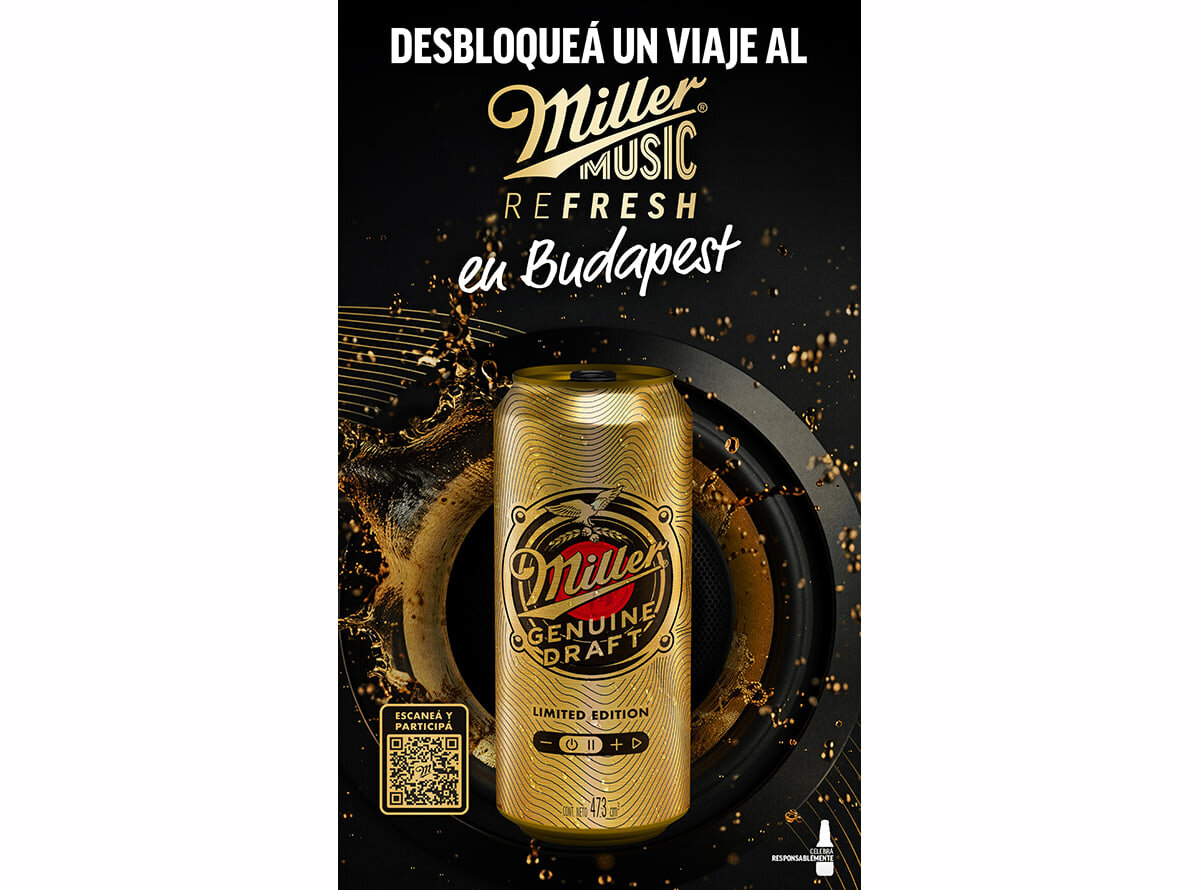 Miller lanza una lata con acceso directo a Budapest y al Miller Music Refresh