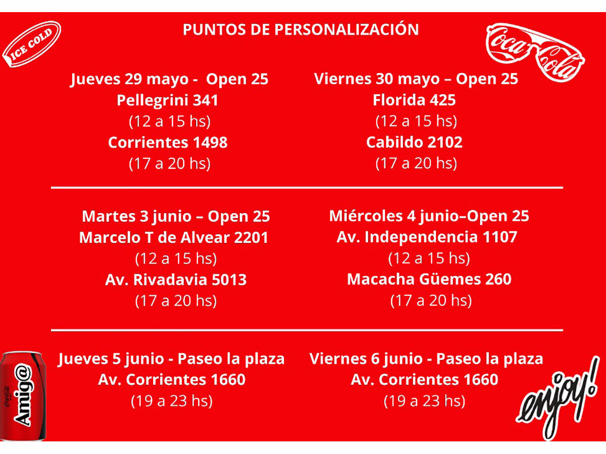 Coca-Cola te invita a dejar tu huella: Personalizá tu botella y creá un momento único