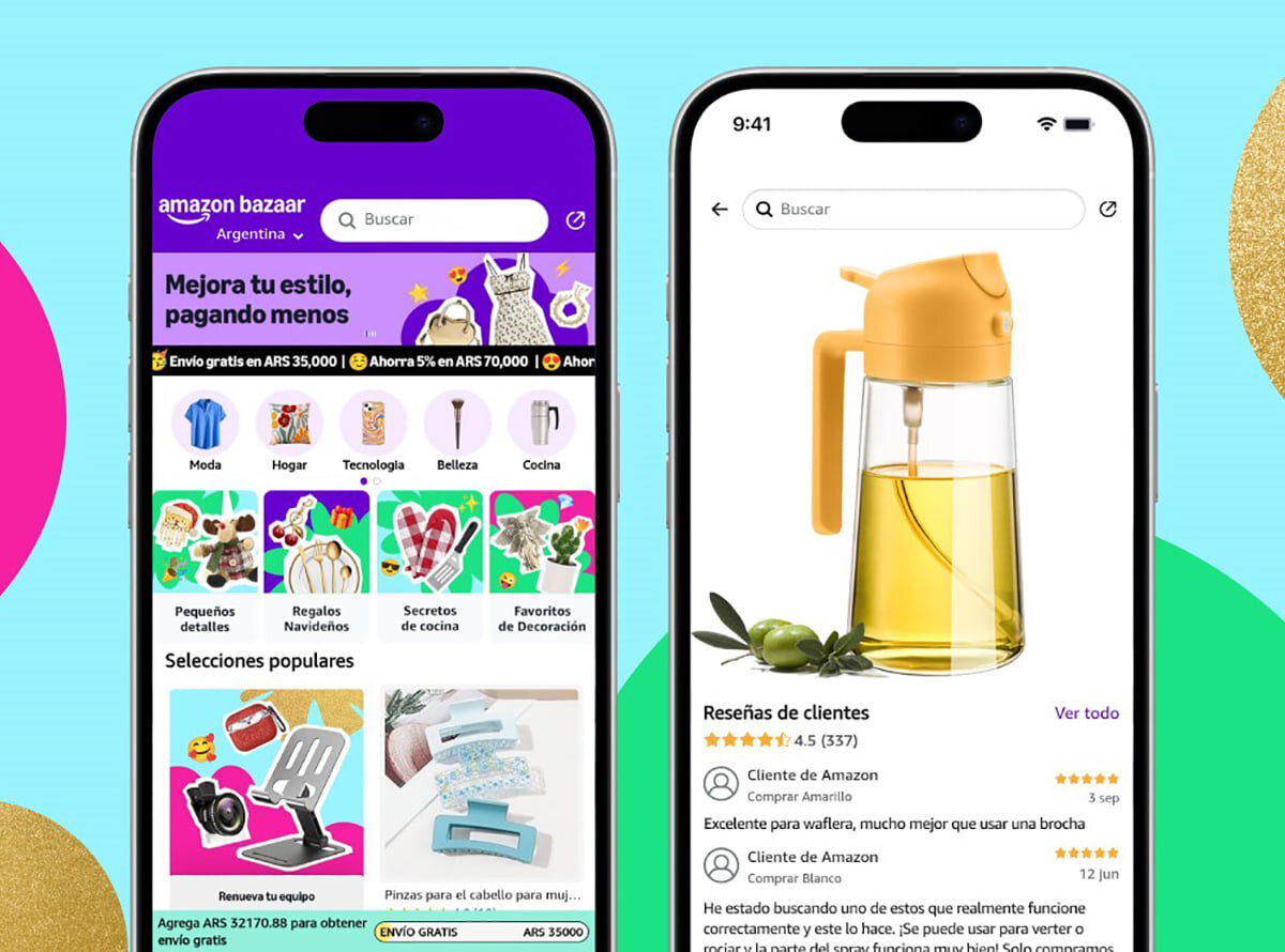 Amazon lanza Amazon Bazaar en Argentina: llega la nueva app de precios ultra bajos para moda, hogar y estilo de vida.