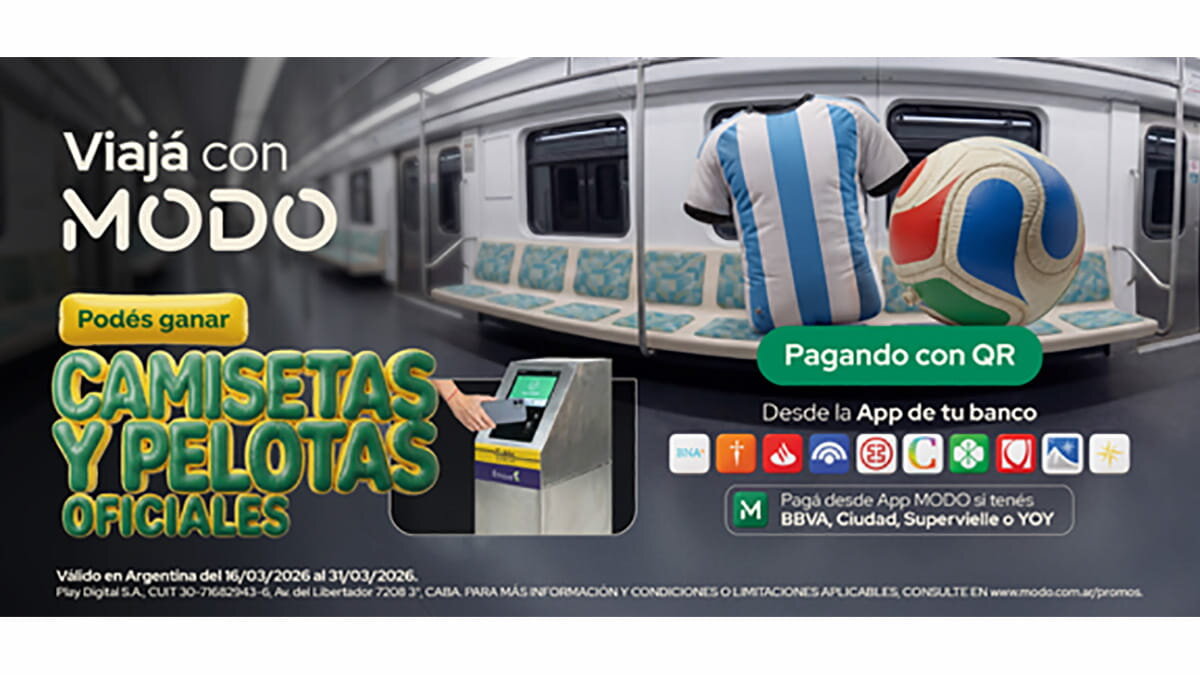 Pagá tu viaje con MODO y participá por  y pelotas oficiales.