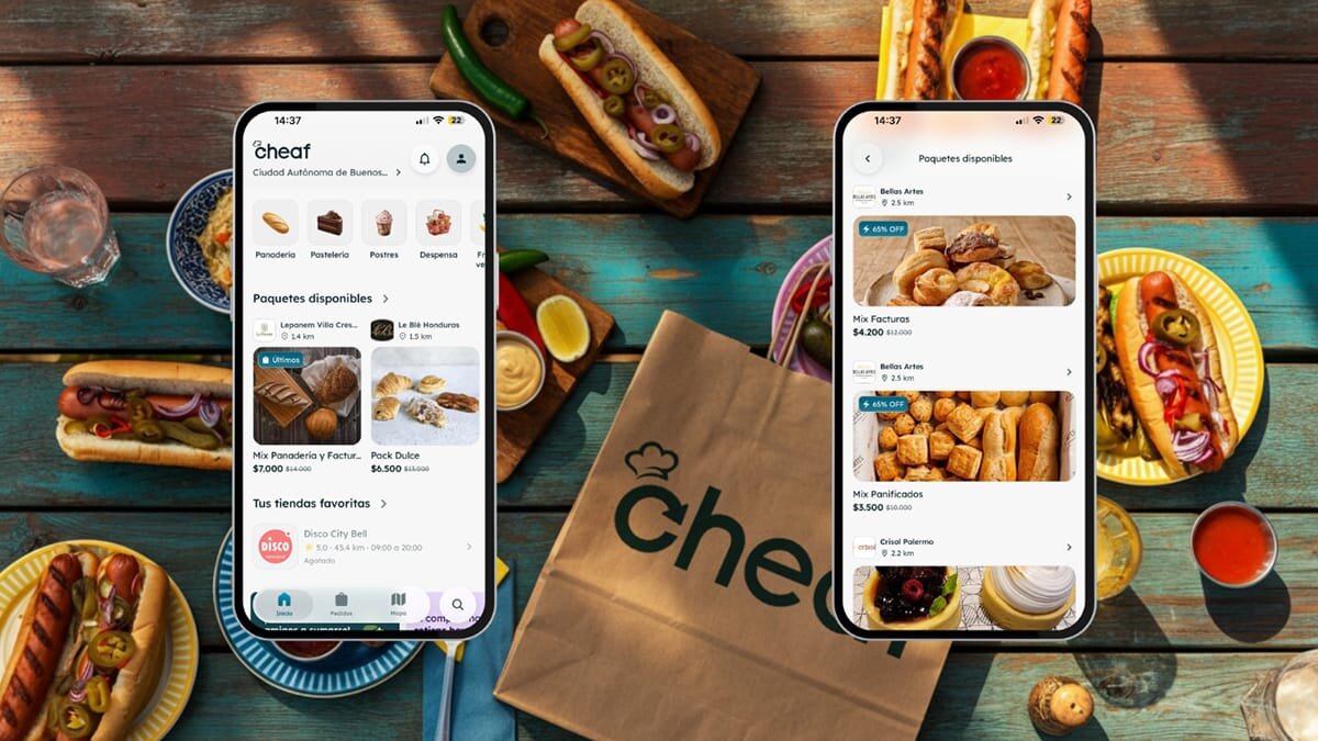 Rescate de alimentos a precios mínimos: Cheaf renueva su app y suma descuentos del 66%.