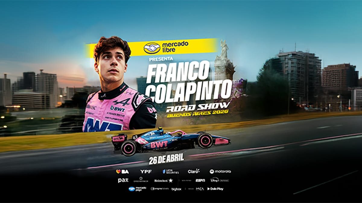 Franco Colapinto acelera en Buenos Aires: Heineken presenta un Road Show histórico de Fórmula 1.