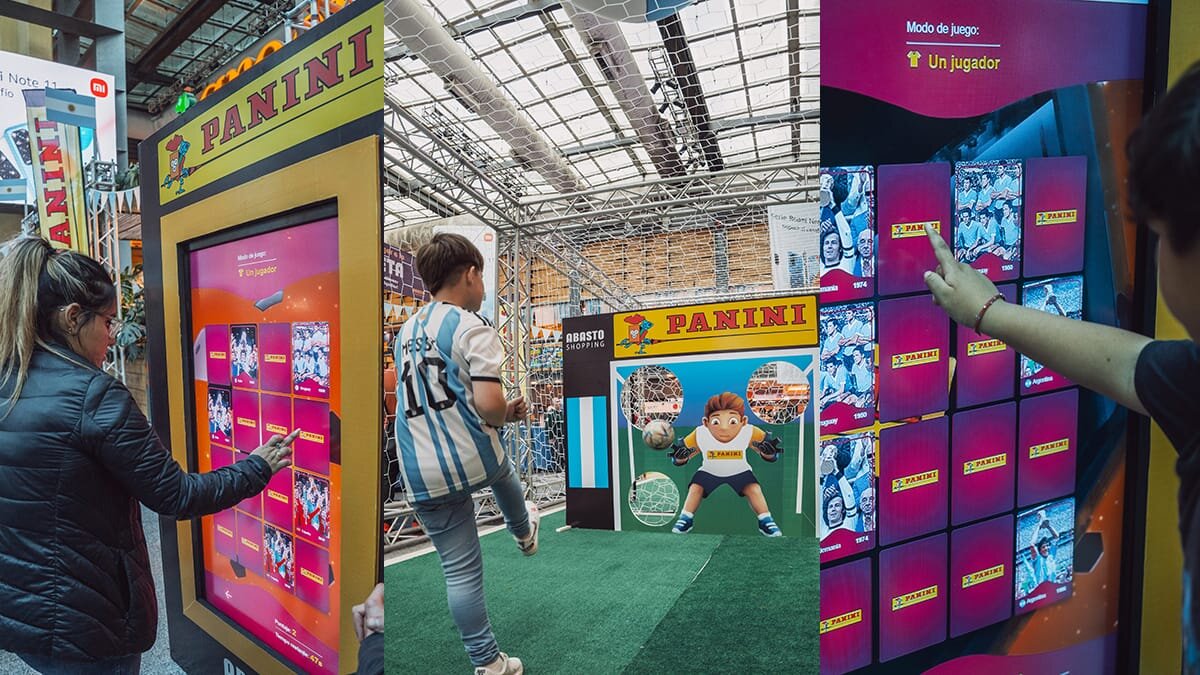 Panini y Fancity presentan los stands de figuritas del Mundial en shoppings de Buenos Aires