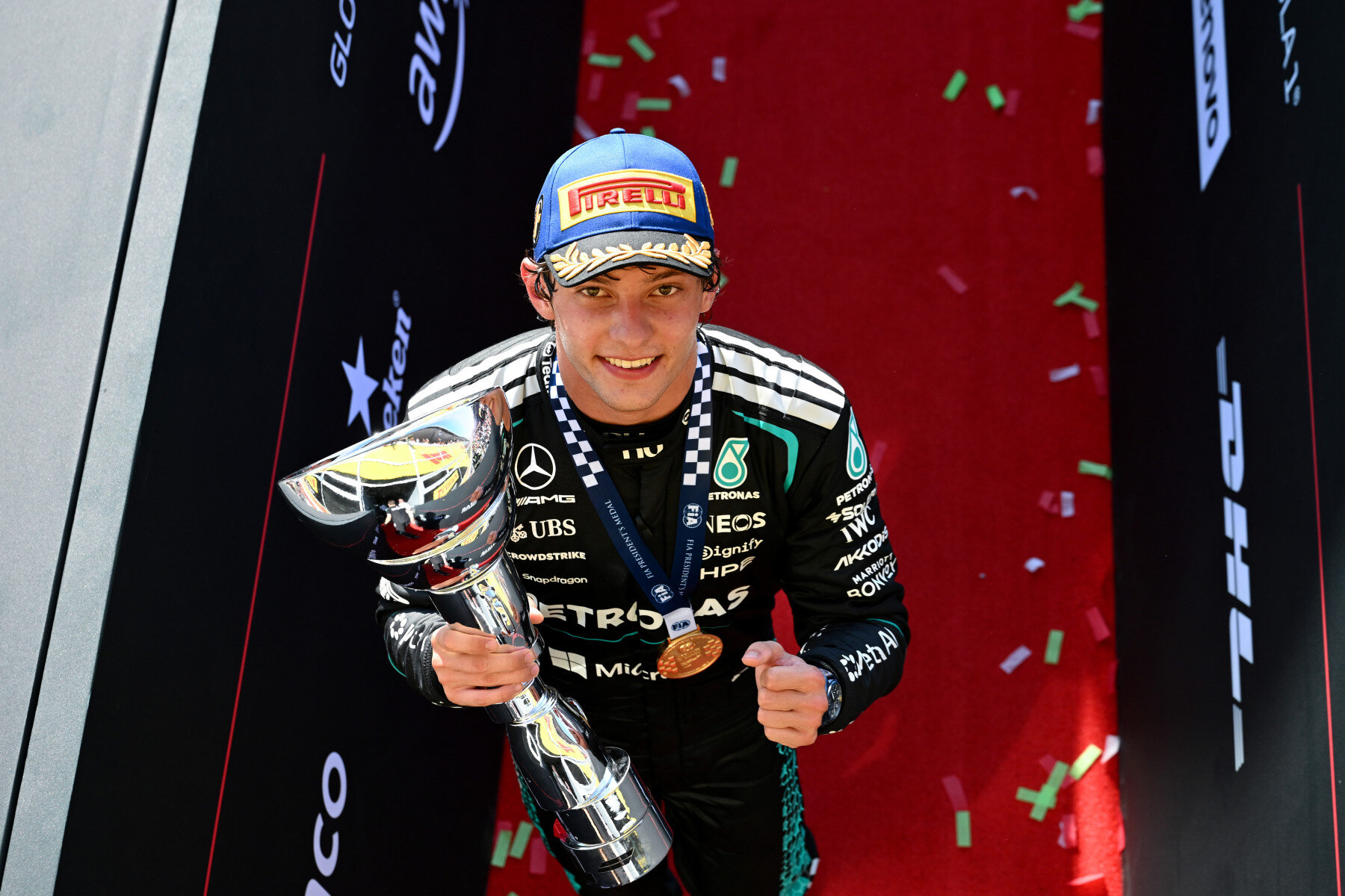 Colapinto sumó en Monza: noveno en el triunfo de Antonelli en el GP de Italia