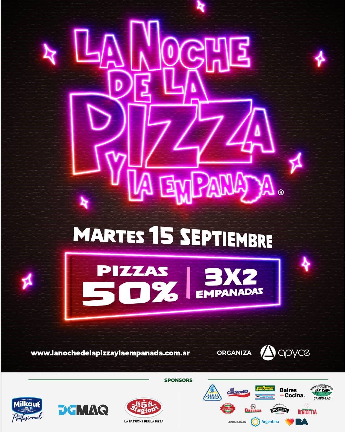 Agenda Foodie: llega la 43° Noche de la Pizza y la Empanada