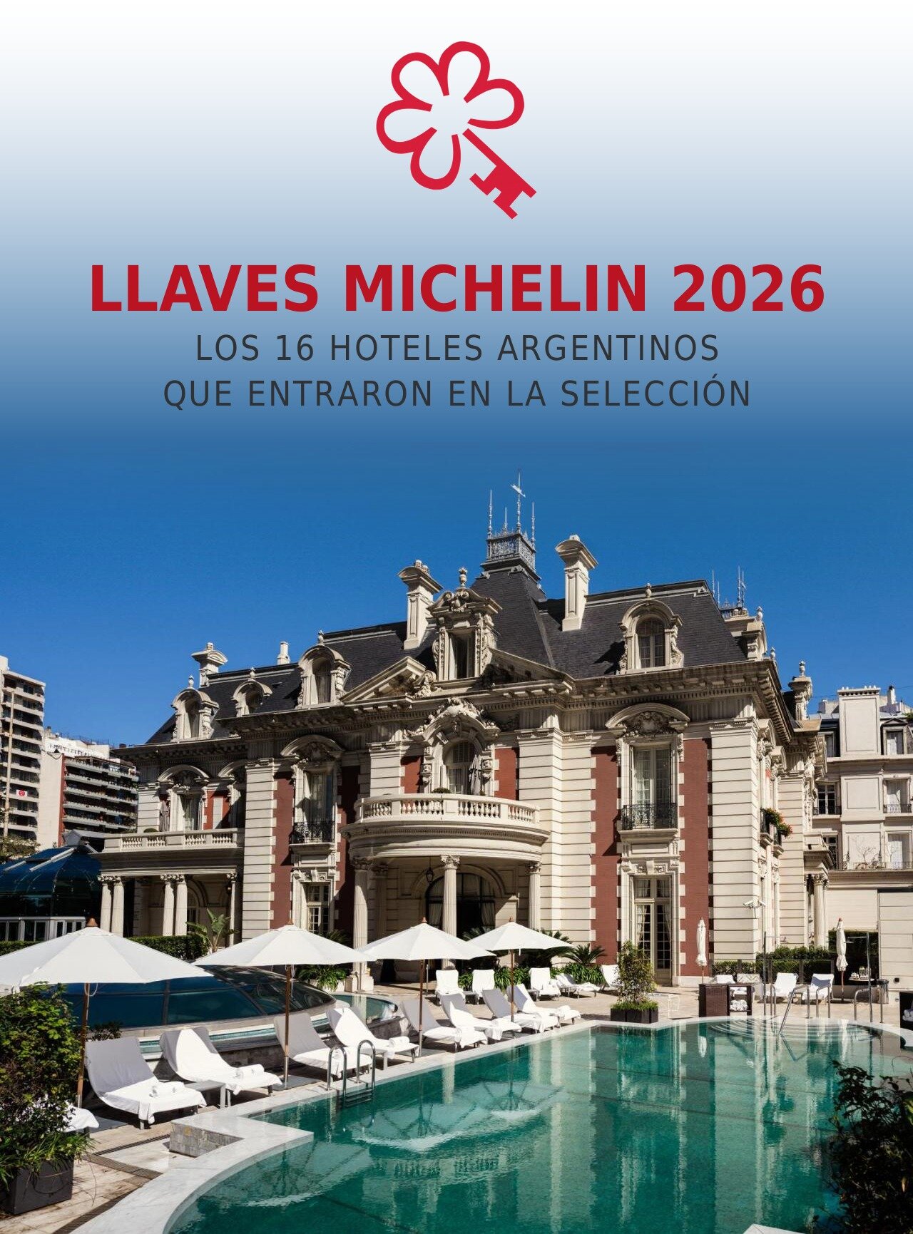 Llaves MICHELIN 2026: la Argentina llega a 16 hoteles distinguidos y suma dos ascensos