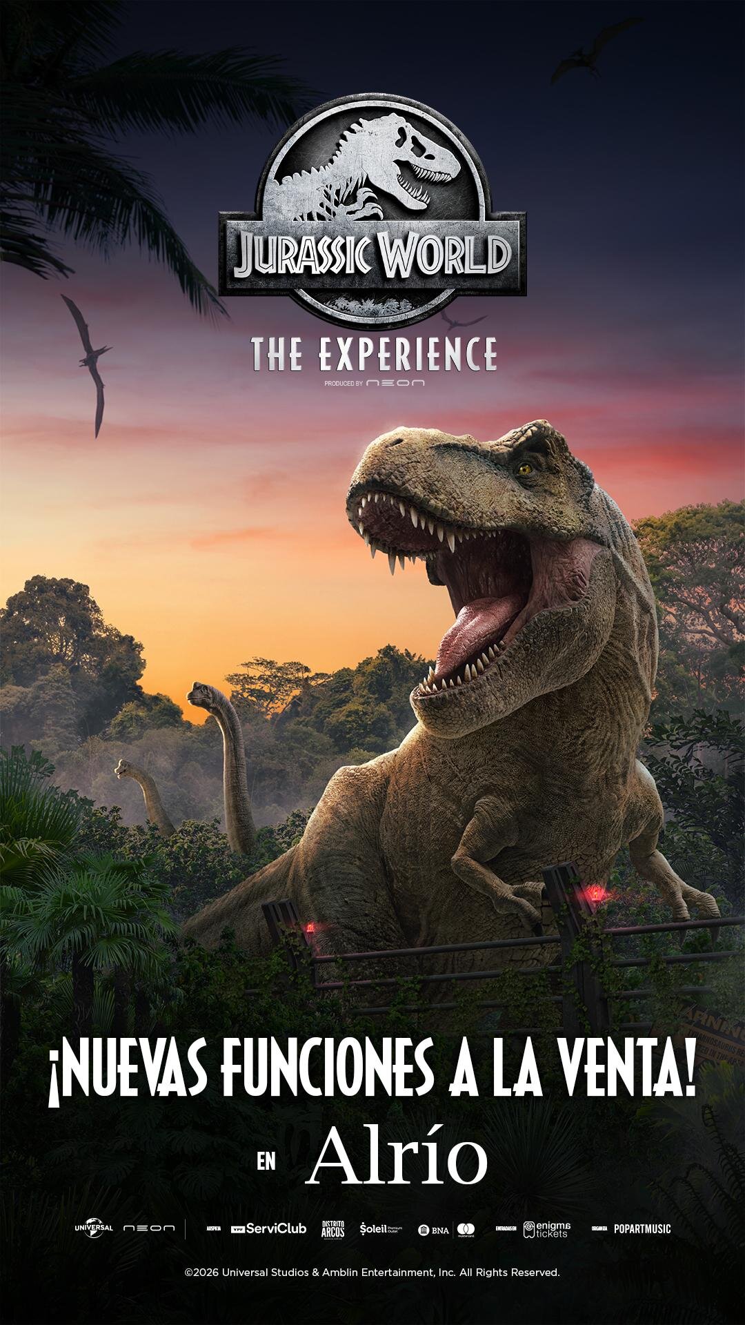 Jurassic World: The Experience suma sus últimas funciones de septiembre en Buenos Aires