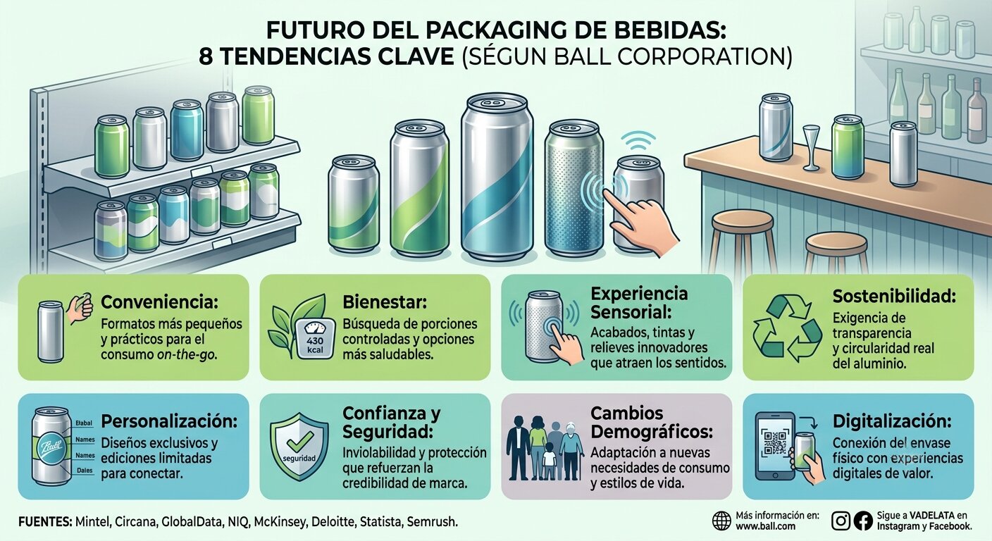 Más allá de la etiqueta: las 8 tendencias que redefinen el packaging